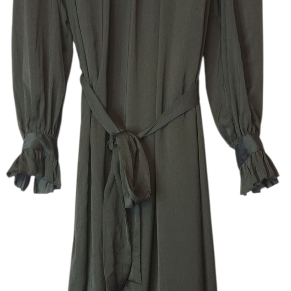 BANANA REPUBLIC FIT-AND-FLARE MIDI DRESS, size M - Picture 4 of 13